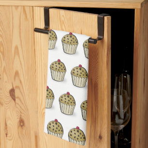 Paño De Cocina Patrón de magdalenas mini adorables