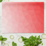 Paño De Cocina Patrón de malla geométrica de gradiente rojo<br><div class="desc">Patrón de malla geométrica de gradiente rojo. Malla geométrica de triángulo con gradiente oscuro rojo claro. patrón,  sombrío,  malla,  triángulos,  geometría,  geométrica,  gradiente,  fresco,  triángulo,  brillante,  rojo</div>