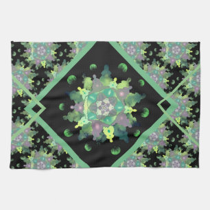 Paño De Cocina Patrón de Mandala infantil natural