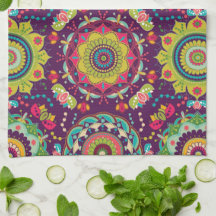 Patrón de Mandalas Retro