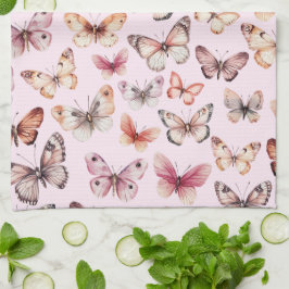 Paño De Cocina Patrón de mariposa acuarela Elegante regalo de Bon