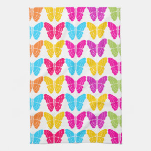 Paño De Cocina Patrón de mariposa de arco iris brillante