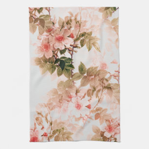 Paño De Cocina Patrón de Moda floral rosada victoriana vintage