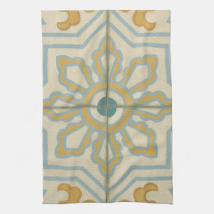Paño De Cocina Patrón de mosaico decorativo del viejo mundo