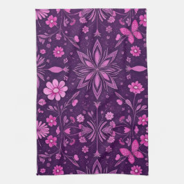 Paño De Cocina Patrón de núcleo de la flor