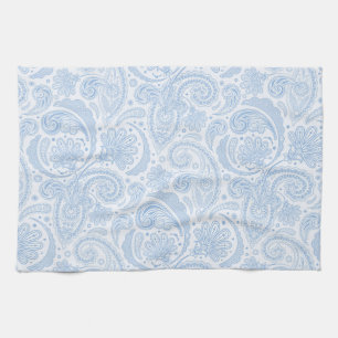 Paño De Cocina Patrón de paisajes azul blanco