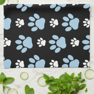Paño De Cocina Patrón De Patas, Patas Azules, Patas De Perro, Pat