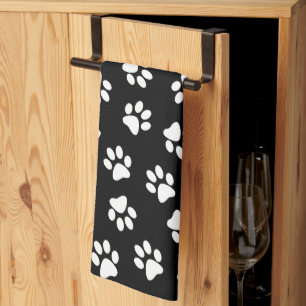 Paño De Cocina Patrón De Patas, Patas De Perro, Patas Blancas