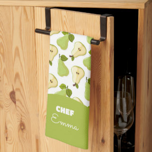 Paño De Cocina Patrón de peras personalizadas