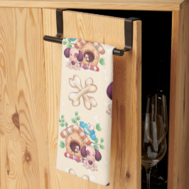 Paño De Cocina Patrón de perro adorable 
