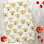 Paño De Cocina Patrón de perro recuperador de Labrador dorado lin<br><div class="desc">Pintura acuarela de lindos perros Labrador Retriever,  perfecto para amantes de mascotas,  caminantes de perros,  criadores de perros y veterinarios.</div>