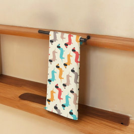 Paño De Cocina Patrón de perros multicolor