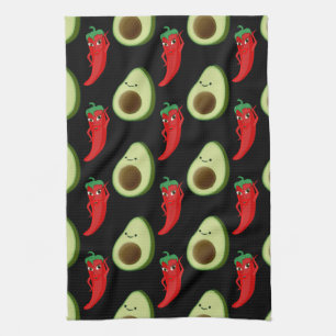 Paño De Cocina Patrón de Personalizado de aguacate verde suave ro