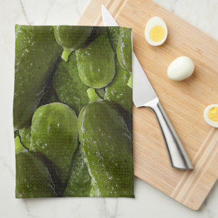 Paño De Cocina Patrón de picante Fresco Cupintero Verde Fresco