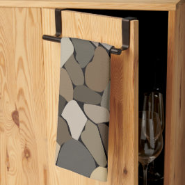 Paño De Cocina Patrón de piedras de pared coloridas