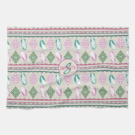 Paño De Cocina patrón de plumas étnicas del suroeste