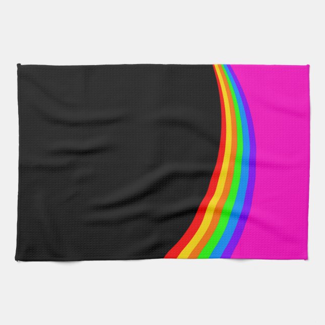 PAÑO DE COCINA PATRÓN DE RAINBOW (Horizontal)