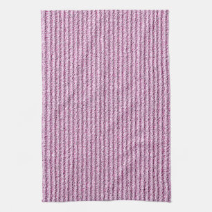 Paño De Cocina Patrón de raya de pana rosa casual