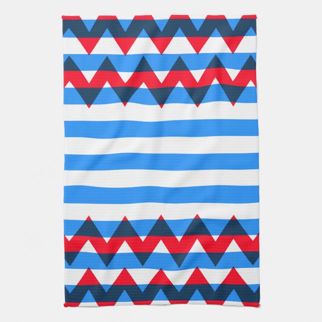 Paño De Cocina Patrón de rayas de chevron de moda #5 (Vertical)