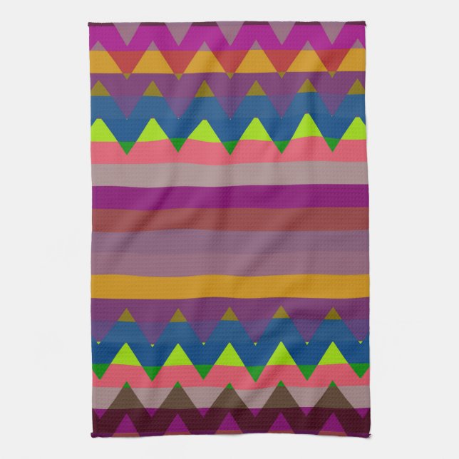 Paño De Cocina Patrón de rayas de chevron de moda #6 (Vertical)