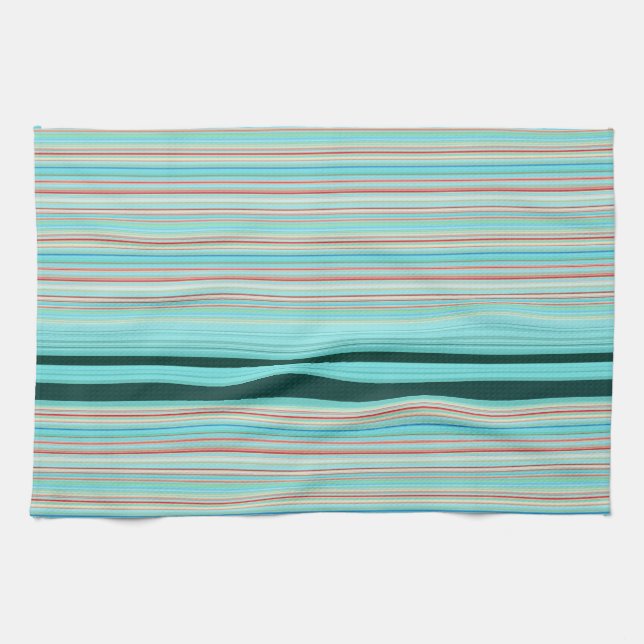 Paño De Cocina Patrón de rayas multicolor (Horizontal)