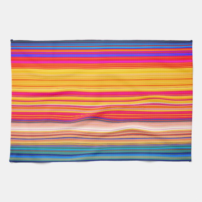 Paño De Cocina Patrón de rayas multicolor (Horizontal)
