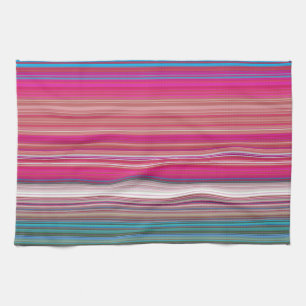 Paño De Cocina Patrón de rayas multicolor