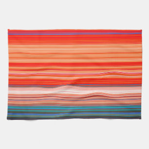 Paño De Cocina Patrón de rayas multicolor