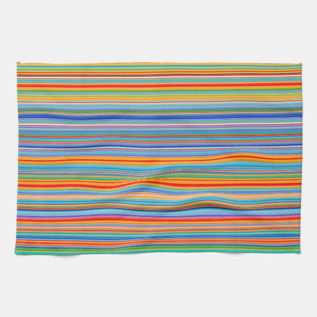 Paño De Cocina Patrón de rayas multicolor (Horizontal)