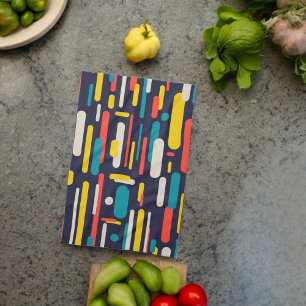 Paño De Cocina Patrón de rectángulo redondeado geométrico