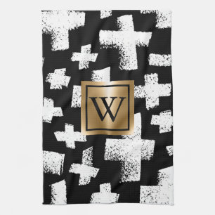 Paño De Cocina Patrón de resumen de pincel