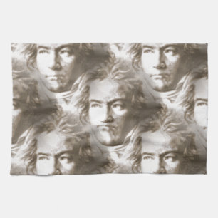Paño De Cocina Patrón de retrato de Beethoven