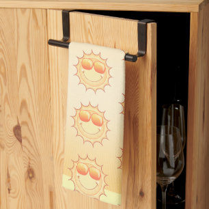 Paño De Cocina Patrón de sol brillante