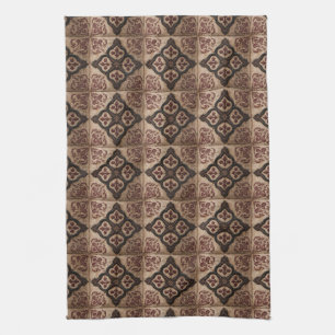 Paño De Cocina Patrón de talla de madera gótica (5)