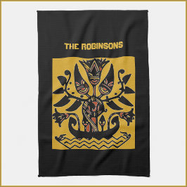 Paño De Cocina Patrón de tatuaje étnico tribal