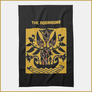 Paño De Cocina Patrón de tatuaje étnico tribal