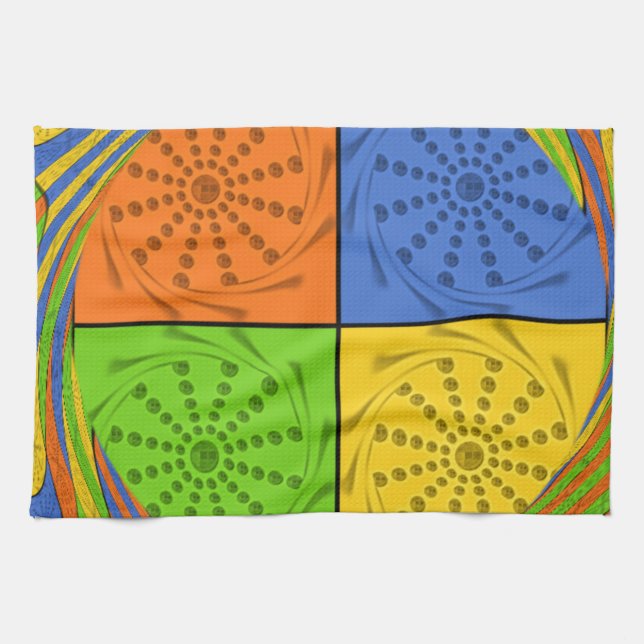 Paño De Cocina Patrón de tejido conjunto sin soldadura egipcio (Horizontal)