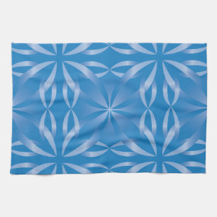 Paño De Cocina patrón de topacio azul