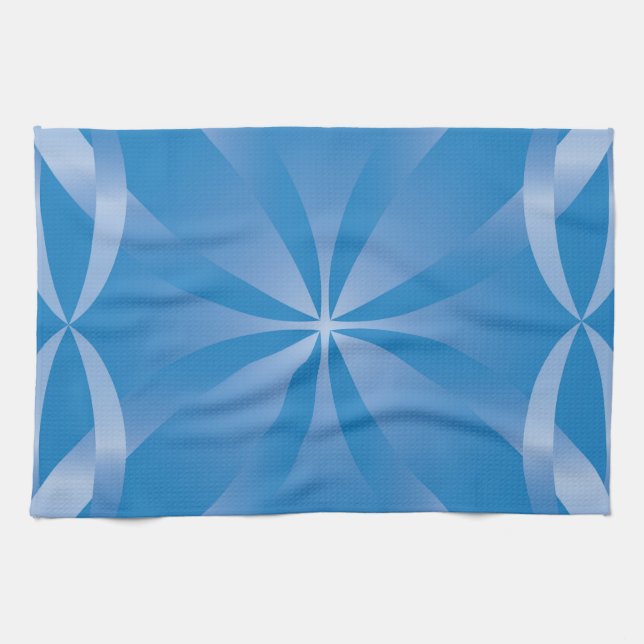 Paño De Cocina patrón de topacio azul (Horizontal)