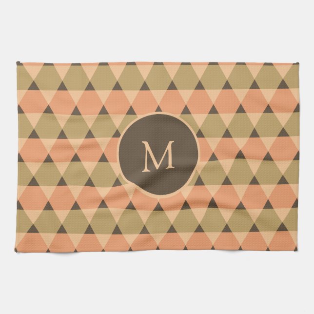 Paño De Cocina Patrón de triángulos (Horizontal)