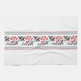 Paño De Cocina Patrón de tulipanes rojos