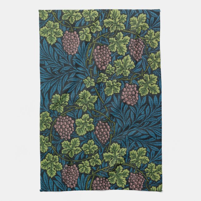 Paño De Cocina Patrón de vagina, William Morris (Vertical)