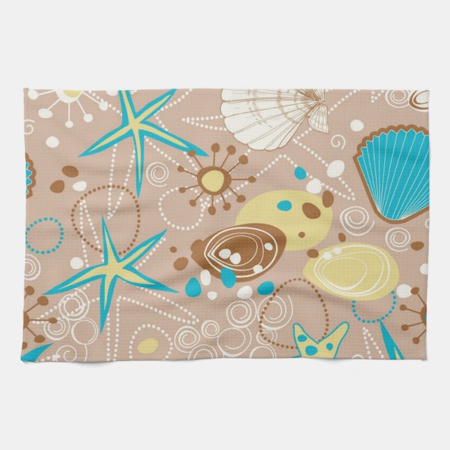 Paño De Cocina Patrón de verano (Horizontal)