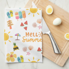Paño De Cocina Patrón de verano sin problemas