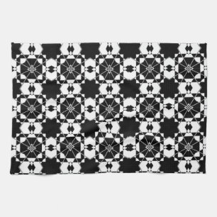Paño De Cocina Patrón de verificación retro minimalista – Diseño