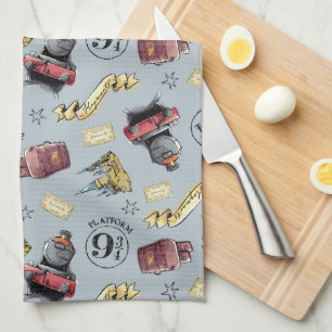 Paño De Cocina Patrón de Viaje a HOGWARTS™