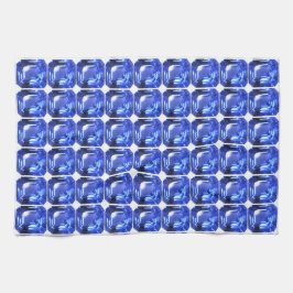 Paño De Cocina Patrón de zumbido azul