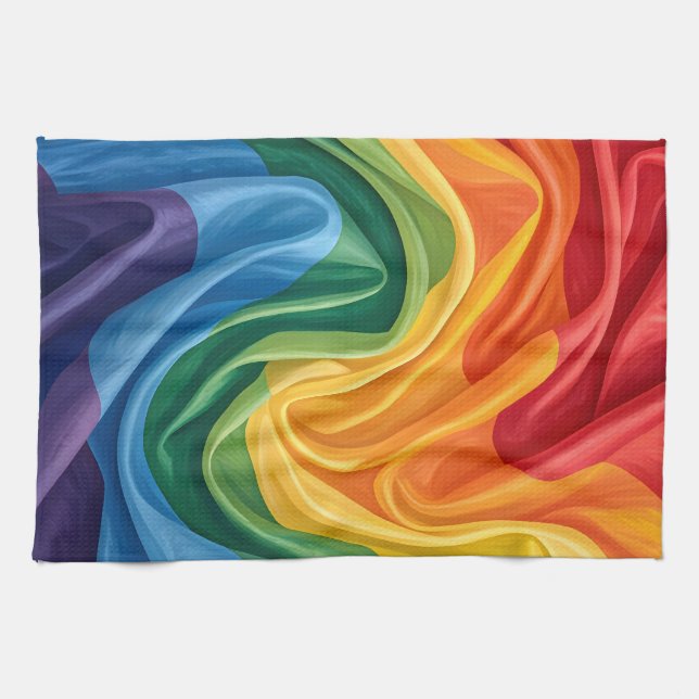 Paño De Cocina patrón del mes del orgullo (Horizontal)
