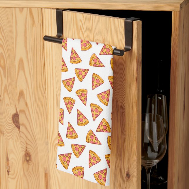 Paño De Cocina Patrón diverso de pizza Slice (Pliegue de tercios)
