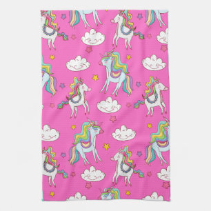 Paño De Cocina Patrón divertido de unicornio